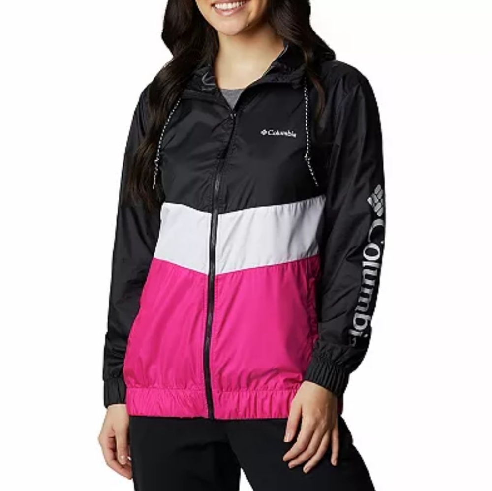 Women's Columbia Sandy Sail Hood Windbreaker Jacket. Size medium